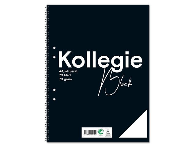 BildeKollegieblock FW A4 70g 70bl olinj