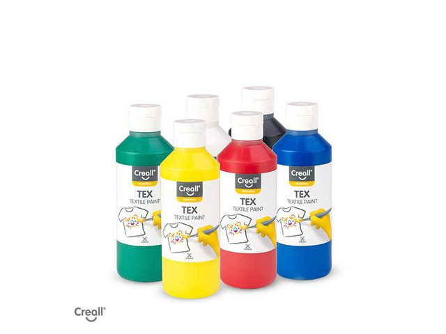 BildeTextilfärg 250ml x 6 färger 6/fp