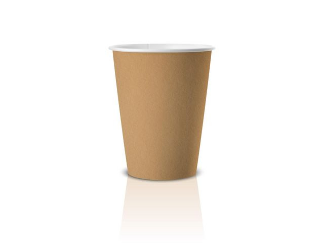 BildePappersbägare 18cl brun 50/fp