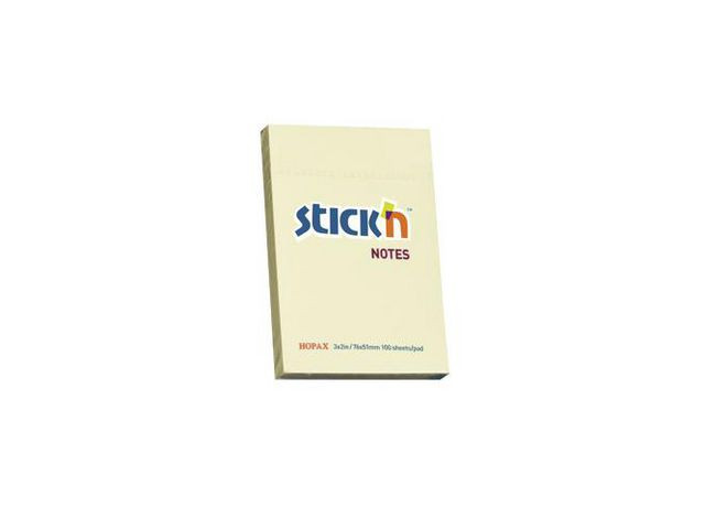 BildeNotes STICK`N 51x76mm gul