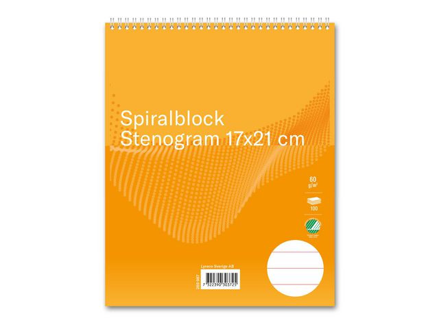 BildeSpiralblock FORMAT stenogram 170x210mm