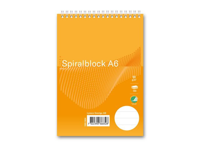BildeSpiralblock FORMAT A6 60g 100bl linj