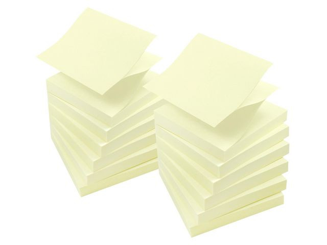 BildeNotes LYRECO prem ZZ 75x75mm gul 12/fp