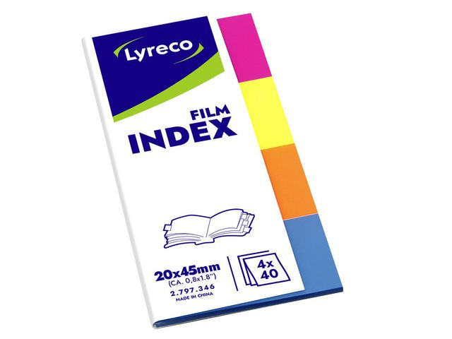 BildeIndexfilm LYRECO 20x45mm 4 färg 160/fp