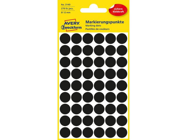 BildeFärgkodningsprick AVERY Ø12mm sva 270/fp