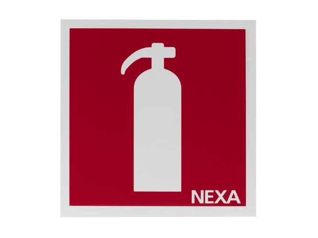 BildeSkylt NEXA brandsläckare 20x20cm