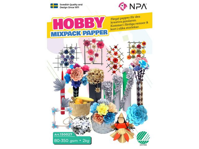 BildeHobby papper mix 80-350gr 2kg