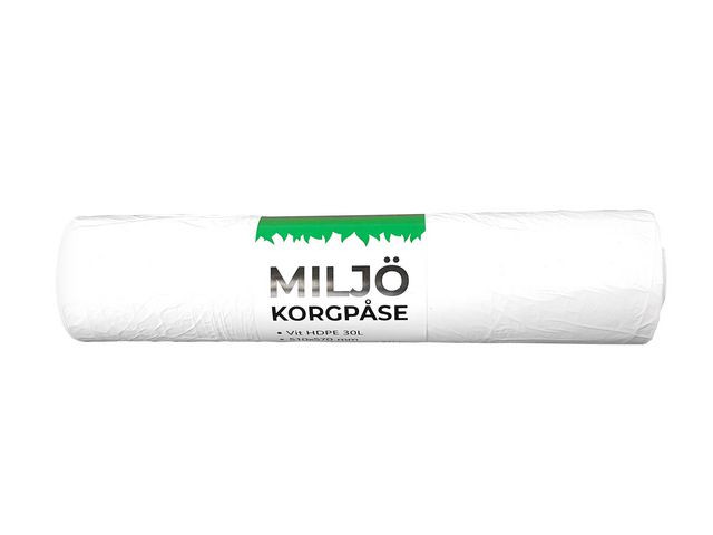 BildeInsatspåse HD 30L 9my vit 100/rl