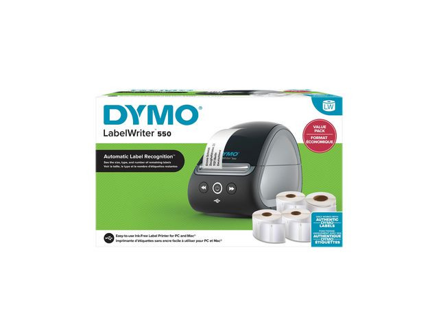 BildeEtikettskrivare DYMO LW 550 Valuepack