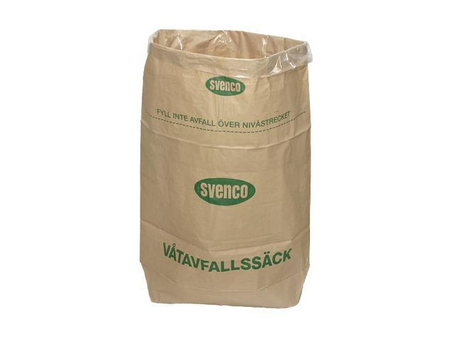 BildePapperssäck SVENCO papp/plast 125L 25/fp