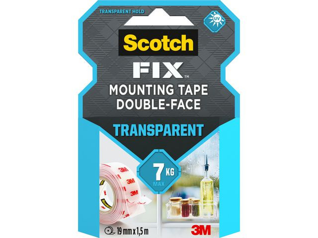 BildeMonteringstejp SCOTCH transp. 19mmx1,5m