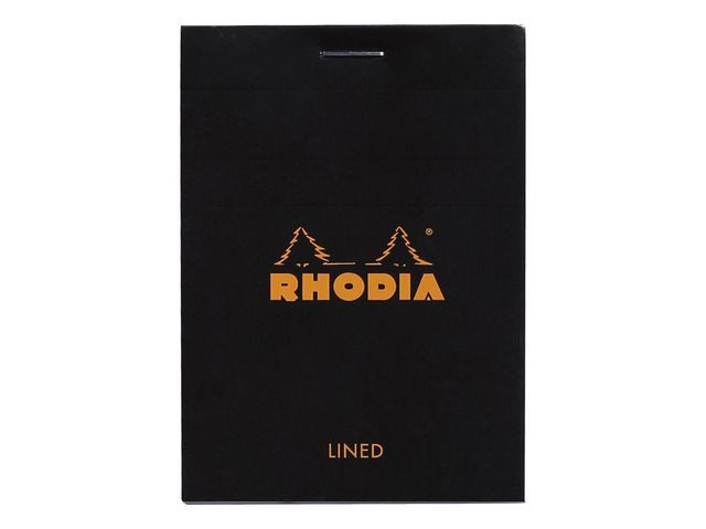 BildeAnt.block RHODIA A7 80b linj svart