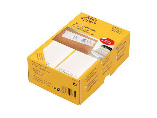 BildeEtikett AVERY frankering 138x48mm 500/fp