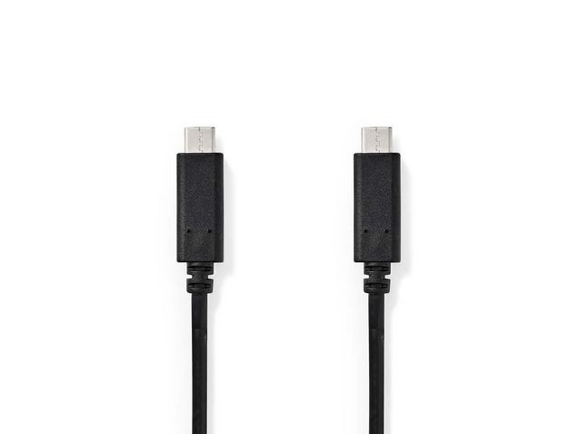 BildeKabel NEDIS USB-C - USB-C 1m svart