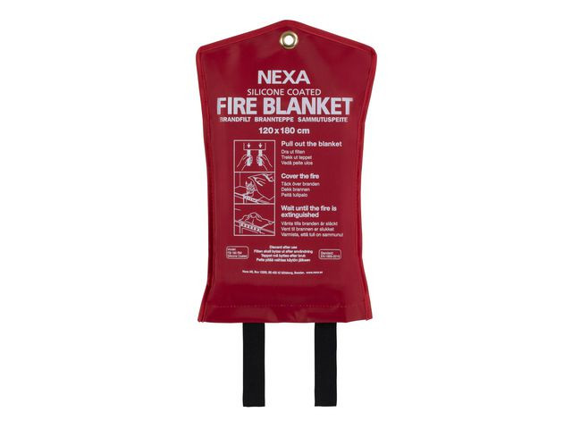 BildeBrandfilt NEXA silikon 120x180cm röd