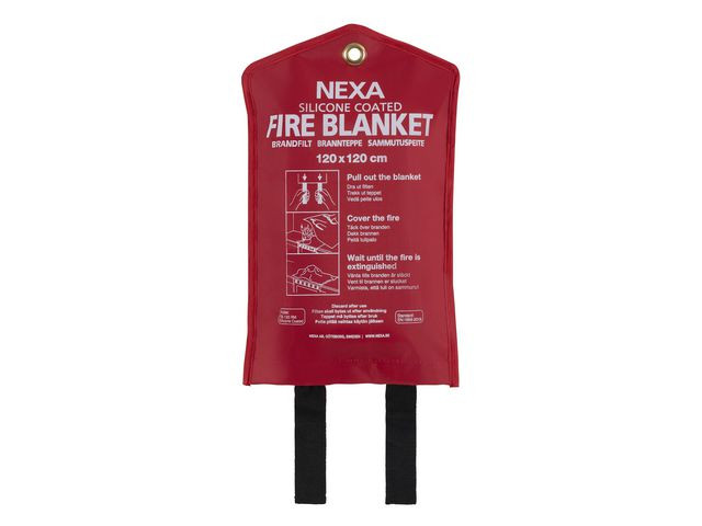 BildeBrandfilt NEXA silikon 120x120cm röd