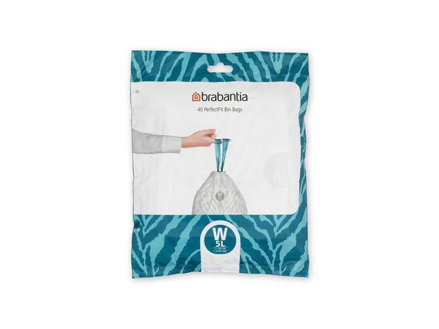 BildeInsatspåse W BRABANTIA 5L vit 40/fp