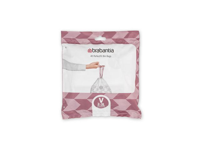 BildeInsatspåse V BRABANTIA 2-3L vit 40/fp