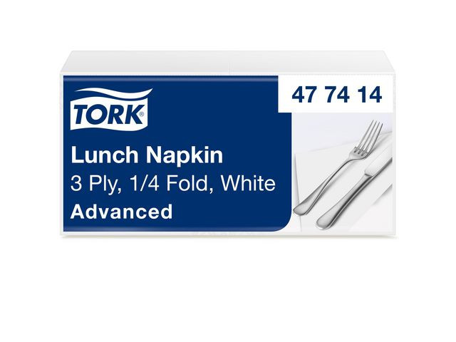 BildeServett TORK Lunch 3-lags vit 150/fp