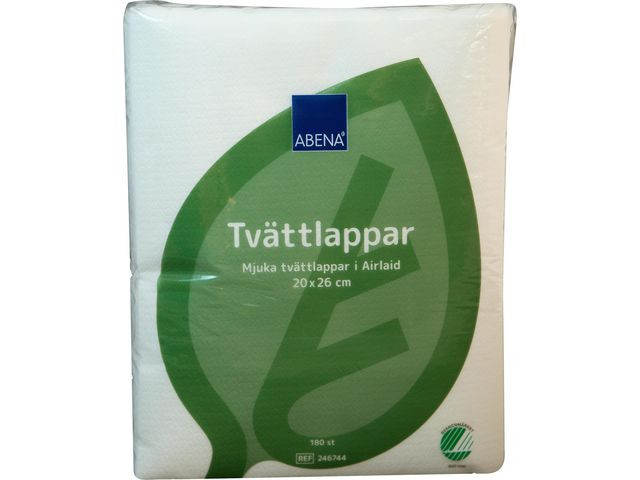BildeTvättlapp Airlaid Svanen 20x26cm 180/fp