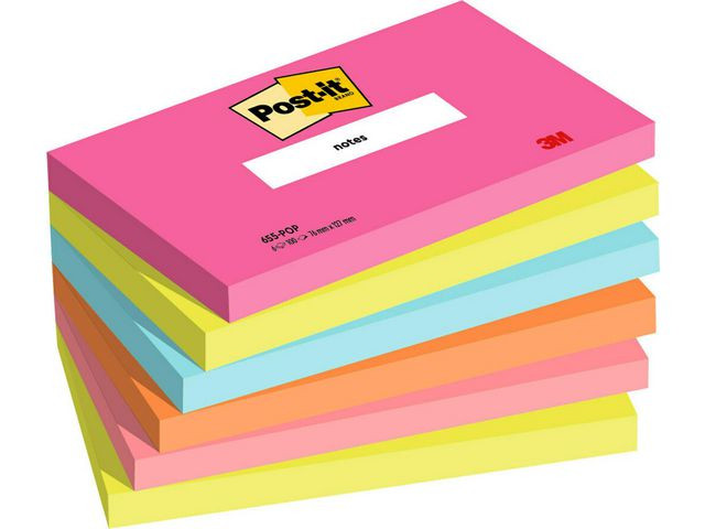 BildeNotes POST-IT Pop 76x127mm 6/fp