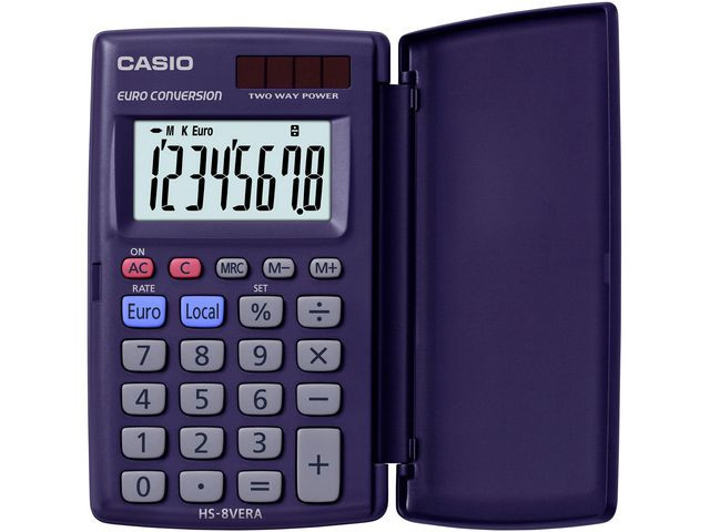 BildeMiniräknare CASIO HS-8VERA svart