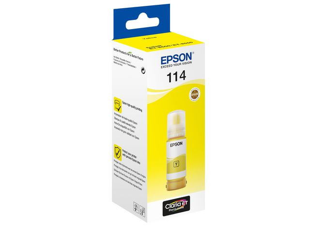 BildeEpson 114 Y (gul) blekkflaske 70 ml
