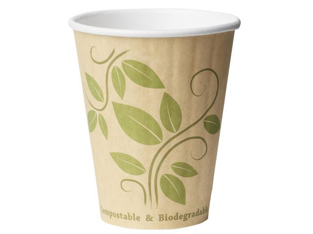 BildePappersbägare DUNI 24cl Löv 40/fp