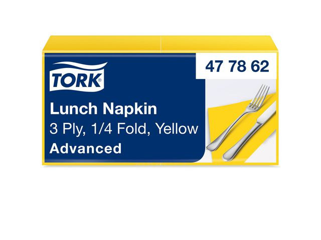 BildeServett TORK Lunch 3-lags gul 150/fp