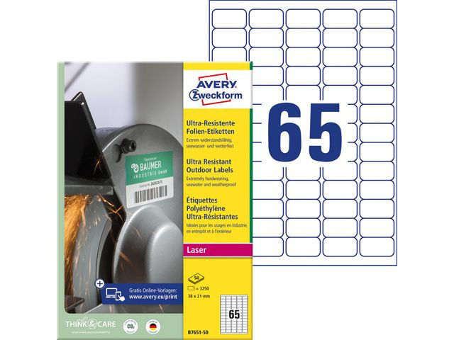 BildeEtikett AVERY Stretch 38x21mm 3250/fp