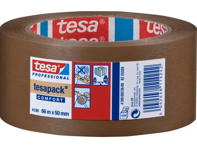 BildePacktejp TESA 4100 PVC 50mmx66m brun