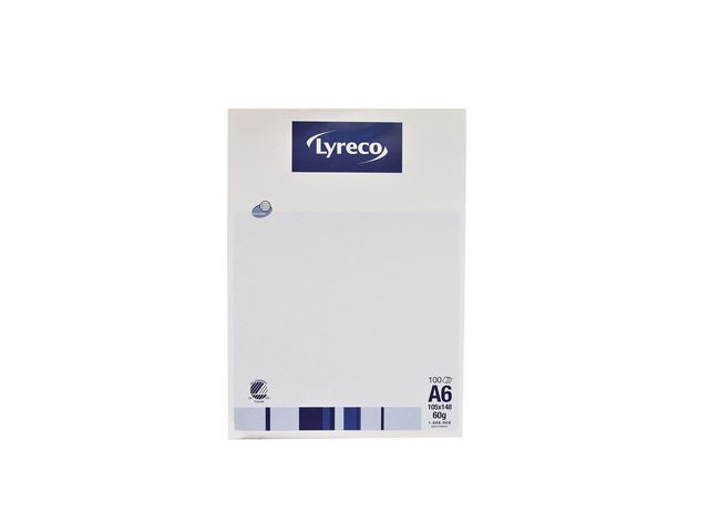 BildeAnteckningsblock LYRECO A6 100bl 60g lin