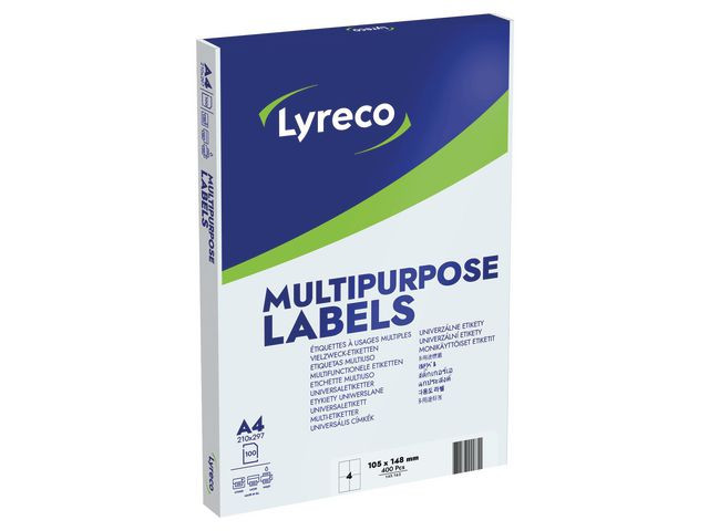 BildeEtikett LYRECO 105x148mm 400/fp