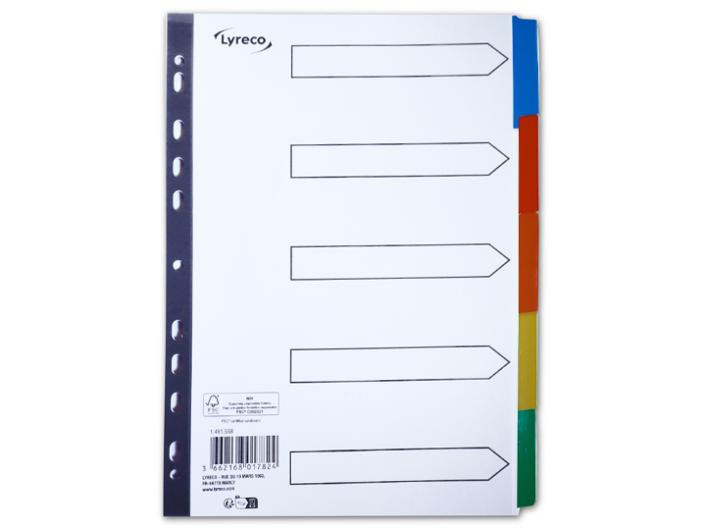BildeKartongregister LYRECO A4 5-flik
