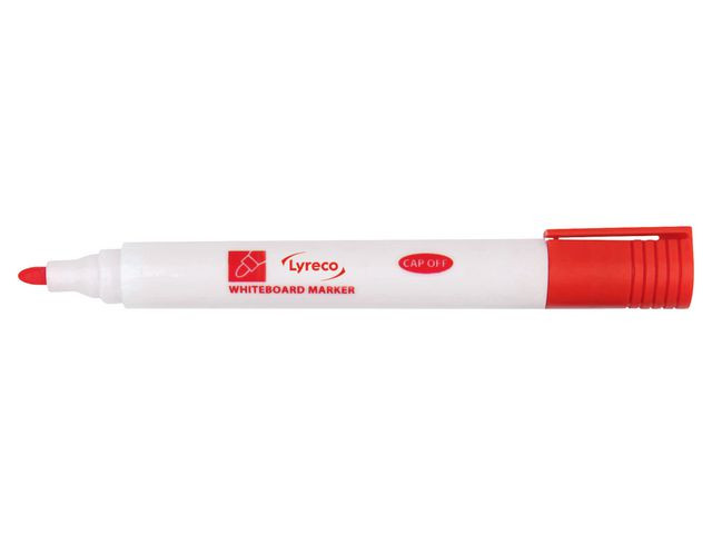 BildeWhiteboardpenna LYRECO drywipe rund röd
