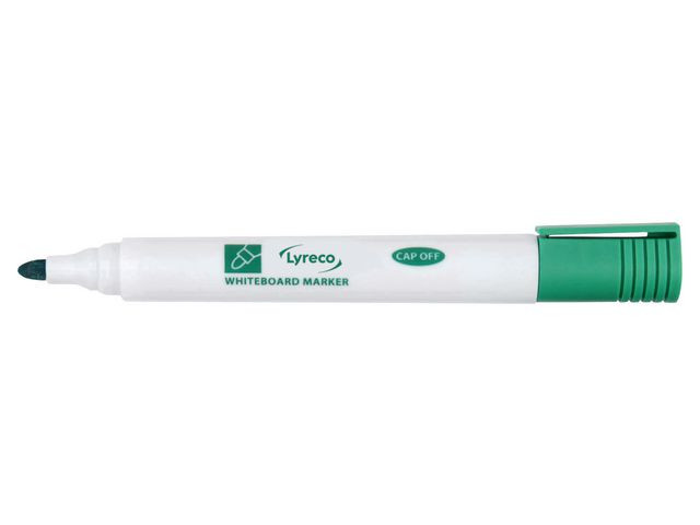 BildeWhiteboardpenna LYRECO drywipe rund grön