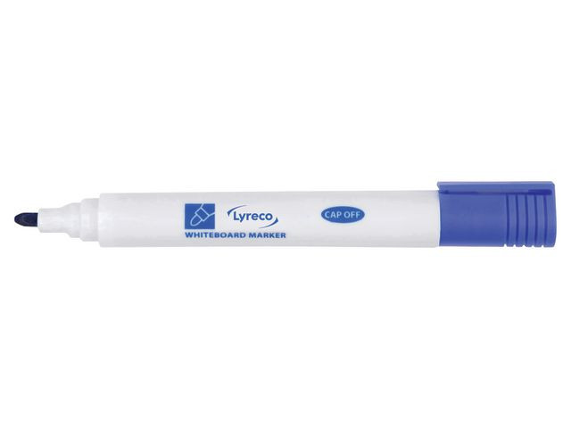 BildeWhiteboardpenna LYRECO drywipe rund blå