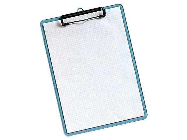 BildeSkrivplatta A4 transparent blå