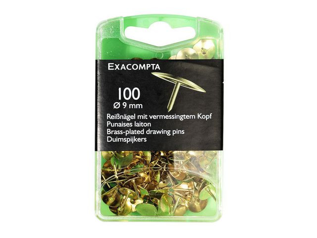 BildeHäftstift EXACOMPTA mässing 100/fp