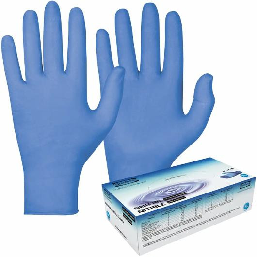 BildeNitrilhandske 770 blå M 100/fp