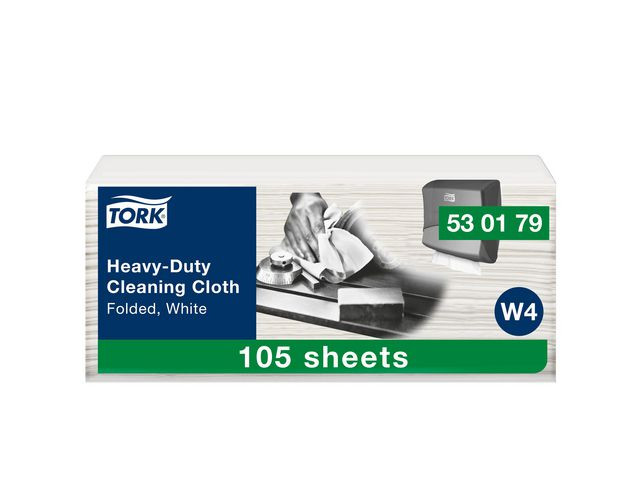 BildeRengöringsduk TORK W4 Kraftig vit 105/fp