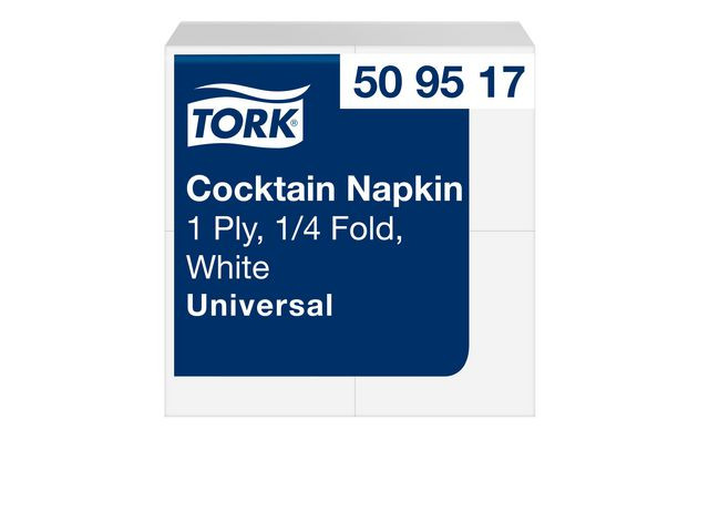 BildeServett TORK Cocktail 1-lags vit 500/fp