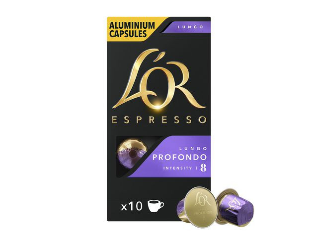 BildeKaffekapslar LOR LUNGO 8 PROFONDO 10/fp