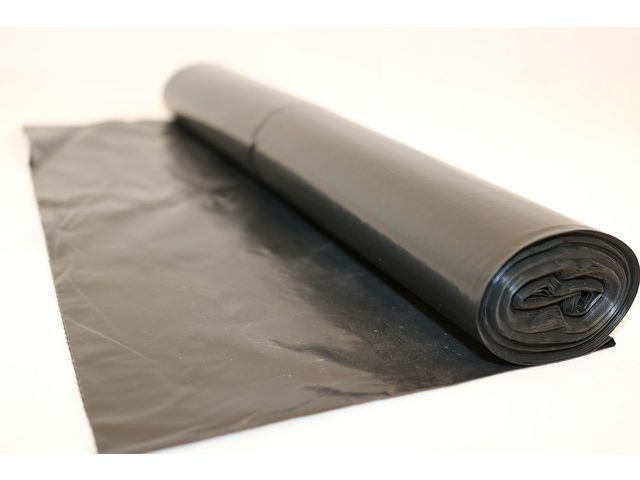 BildePlastsäck LD 125L 40my svart 10/rl