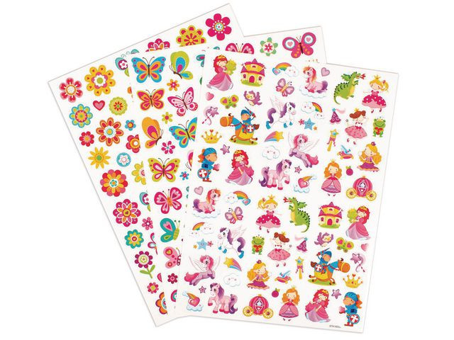 BildeStickers sagor, fjärilar och blommor