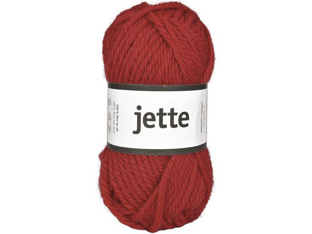 BildeUllgarn Jette 50g röd