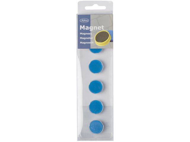 BildeMagnetknappar ACTUAL 20mm blå 6/fp