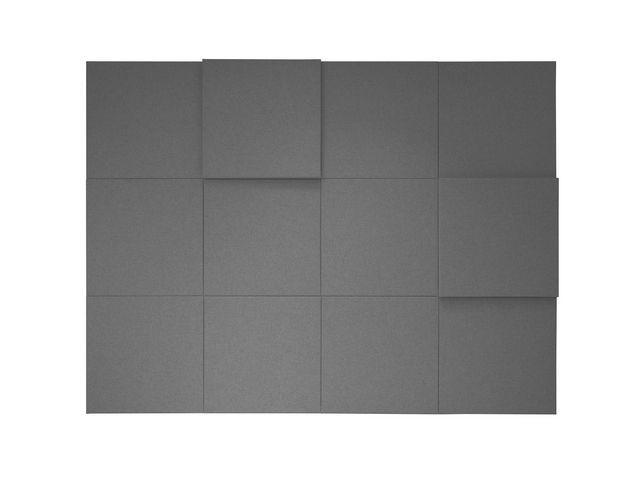 BildeVäggabsorbent 100x100x3 Dox 52-mel.grå