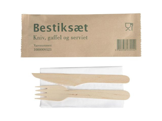 BildeBesticksset trä med servett 400/fp