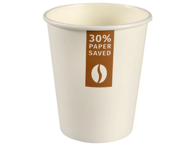 BildePappersbägare Less Is More 24cl 50/fp